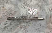 Load image into Gallery viewer, 3&quot; Silver Rhinestone Bobby Pin