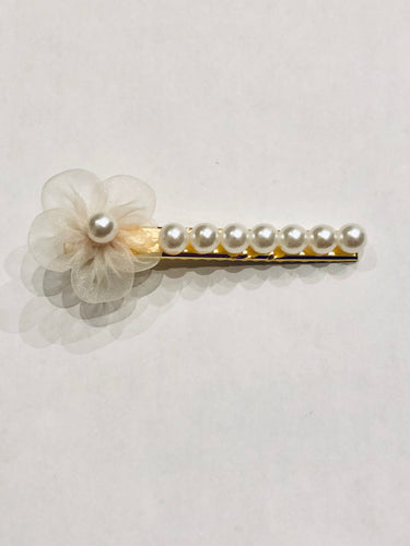 3” flower power pearl encrusted