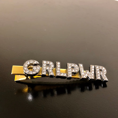 3” GRLPWR gold clip