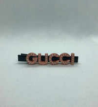 Load image into Gallery viewer, *Customize any 1-7 letters (rose gold pearl letters) choose clip color