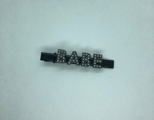 *customize any 1-7 letters black pearl letters ( choose clip color)